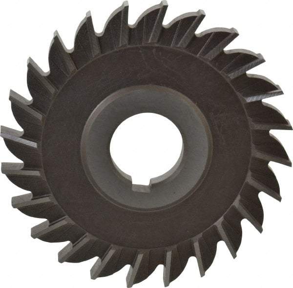 Keo - 4" Diam x 3/8" Width of Cut, 24 Teeth, High Speed Steel Side Milling Cutter - Straight Teeth, Uncoated - Americas Industrial Supply