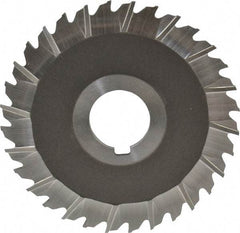 Keo - 4" Blade Diam x 3/32" Blade Thickness, 1" Hole, 32 Teeth, High Speed Steel Side Chip Saw - Staggered Tooth, Arbor Connection, Right Hand Cut, Uncoated - Americas Industrial Supply