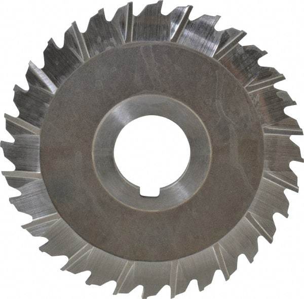 Keo - 4" Blade Diam x 1/8" Blade Thickness, 1" Hole, 32 Teeth, High Speed Steel Side Chip Saw - Staggered Tooth, Arbor Connection, Right Hand Cut, Uncoated - Americas Industrial Supply