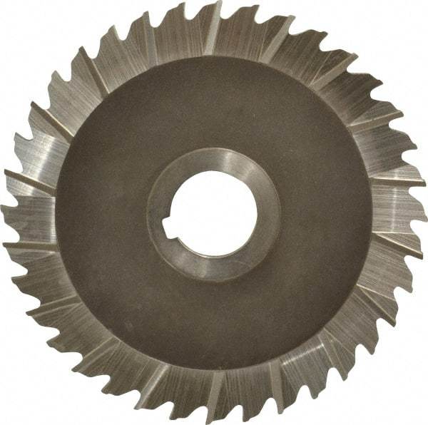 Keo - 5" Blade Diam x 1/8" Blade Thickness, 1" Hole, 36 Teeth, High Speed Steel Side Chip Saw - Staggered Tooth, Arbor Connection, Right Hand Cut, Uncoated - Americas Industrial Supply