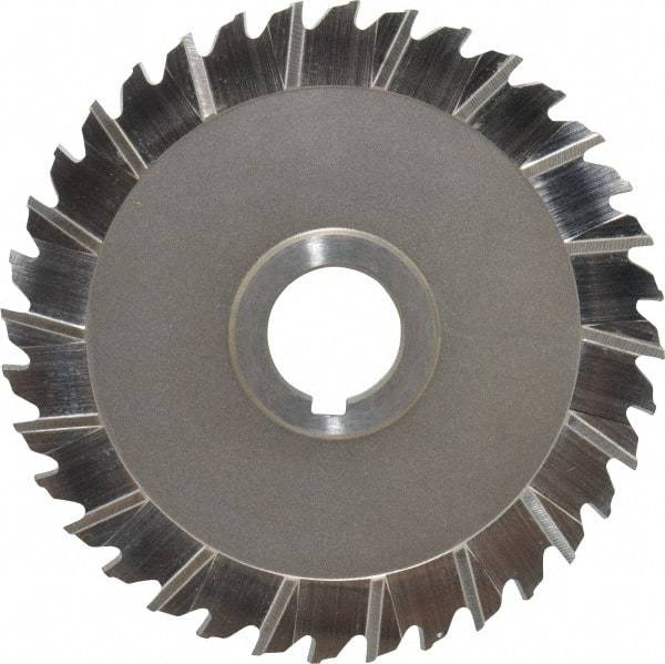 Keo - 5" Blade Diam x 3/16" Blade Thickness, 1" Hole, 36 Teeth, High Speed Steel Side Chip Saw - Staggered Tooth, Arbor Connection, Right Hand Cut, Uncoated - Americas Industrial Supply