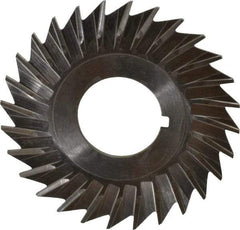 Keo - 2-1/2" Blade Diam x 1/16" Blade Thickness, 7/8" Hole, 28 Teeth, High Speed Steel Side Chip Saw - Straight Tooth, Arbor Connection, Right Hand Cut, Uncoated, with Keyway - Americas Industrial Supply