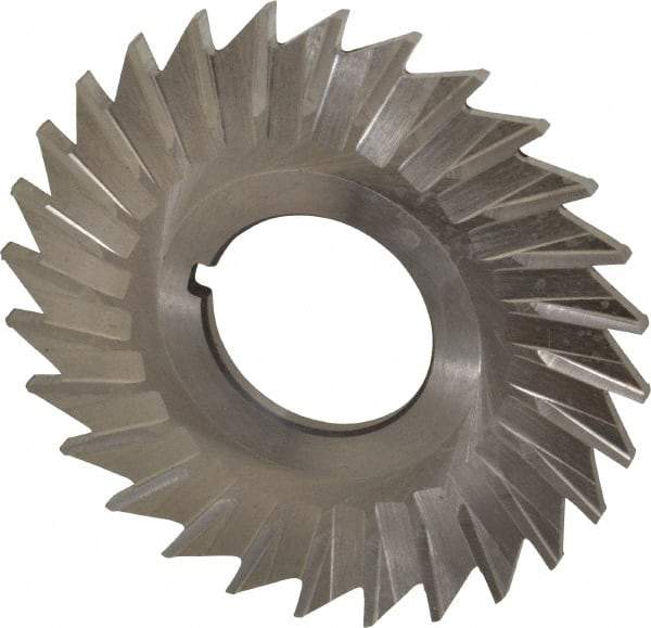 Keo - 2-1/2" Blade Diam x 3/32" Blade Thickness, 7/8" Hole, 28 Teeth, High Speed Steel Side Chip Saw - Straight Tooth, Arbor Connection, Right Hand Cut, Uncoated, with Keyway - Americas Industrial Supply