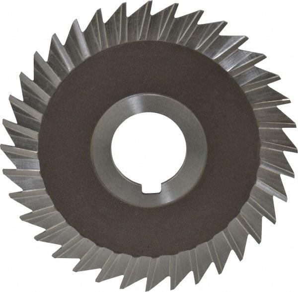 Keo - 4" Blade Diam x 3/32" Blade Thickness, 1" Hole, 36 Teeth, High Speed Steel Side Chip Saw - Straight Tooth, Arbor Connection, Right Hand Cut, Uncoated, with Keyway - Americas Industrial Supply