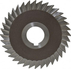 Keo - 4" Blade Diam x 3/32" Blade Thickness, 1" Hole, 36 Teeth, High Speed Steel Side Chip Saw - Straight Tooth, Arbor Connection, Right Hand Cut, Uncoated, with Keyway - Americas Industrial Supply