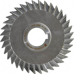 Keo - 4" Blade Diam x 5/32" Blade Thickness, 1" Hole, 36 Teeth, High Speed Steel Side Chip Saw - Straight Tooth, Arbor Connection, Right Hand Cut, Uncoated, with Keyway - Americas Industrial Supply