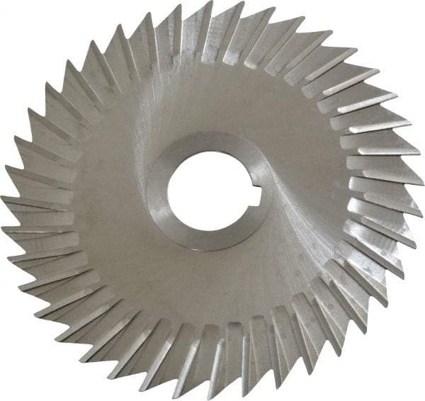 Keo - 5" Blade Diam x 1/16" Blade Thickness, 1" Hole, 40 Teeth, High Speed Steel Side Chip Saw - Straight Tooth, Arbor Connection, Right Hand Cut, Uncoated, with Keyway - Americas Industrial Supply