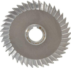 Keo - 5" Blade Diam x 5/32" Blade Thickness, 1" Hole, 40 Teeth, High Speed Steel Side Chip Saw - Straight Tooth, Arbor Connection, Right Hand Cut, Uncoated, with Keyway - Americas Industrial Supply