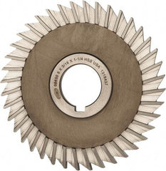 Keo - 5" Blade Diam x 3/16" Blade Thickness, 1-1/4" Hole, 40 Teeth, High Speed Steel Side Chip Saw - Straight Tooth, Arbor Connection, Right Hand Cut, Uncoated, with Keyway - Americas Industrial Supply