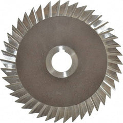 Keo - 6" Blade Diam x 1/8" Blade Thickness, 1" Hole, 42 Teeth, High Speed Steel Side Chip Saw - Straight Tooth, Arbor Connection, Right Hand Cut, Uncoated, with Keyway - Americas Industrial Supply