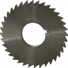 Keo - 2-1/2" Diam x 1/8" Blade Thickness x 7/8" Arbor Hole Diam, 36 Tooth Slitting and Slotting Saw - Arbor Connection, Right Hand, Uncoated, High Speed Steel, 10° Rake, Concave Ground - Americas Industrial Supply