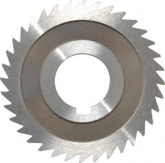 Keo - 3" Diam x 3/32" Blade Thickness x 1" Arbor Hole Diam, 36 Tooth Slitting and Slotting Saw - Arbor Connection, Right Hand, Uncoated, High Speed Steel, 10° Rake, Concave Ground - Americas Industrial Supply