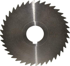 Keo - 4" Diam x 3/64" Blade Thickness x 1" Arbor Hole Diam, 40 Tooth Slitting and Slotting Saw - Arbor Connection, Right Hand, Uncoated, High Speed Steel, Concave Ground, Contains Keyway - Americas Industrial Supply