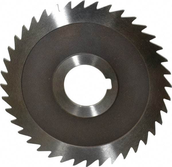 Keo - 4" Diam x 3/32" Blade Thickness x 1" Arbor Hole Diam, 40 Tooth Slitting and Slotting Saw - Arbor Connection, Right Hand, Uncoated, High Speed Steel, Concave Ground, Contains Keyway - Americas Industrial Supply