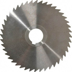 Keo - 5" Diam x 1/16" Blade Thickness x 1" Arbor Hole Diam, 44 Tooth Slitting and Slotting Saw - Arbor Connection, Right Hand, Uncoated, High Speed Steel, Concave Ground, Contains Keyway - Americas Industrial Supply