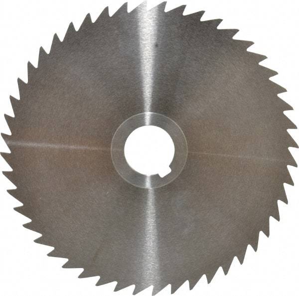 Keo - 6" Diam x 1/16" Blade Thickness x 1" Arbor Hole Diam, 48 Tooth Slitting and Slotting Saw - Arbor Connection, Right Hand, Uncoated, High Speed Steel, Concave Ground, Contains Keyway - Americas Industrial Supply