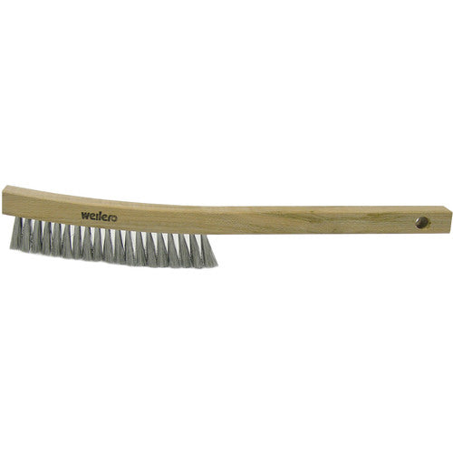 Plater's Brush, Steel Fill, 4 × 18 Rows, Shoe Handle - Americas Industrial Supply