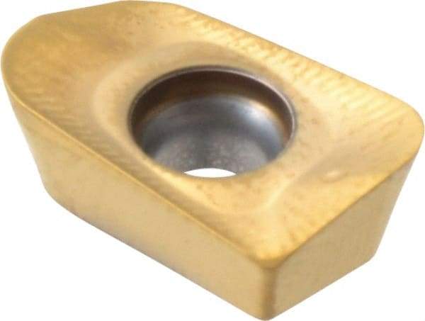 Seco - XOMX120424 ME08 Grade F40M Carbide Milling Insert - TiAlN/TiN Finish, 0.157" Thick, 3/32" Corner Radius - Americas Industrial Supply