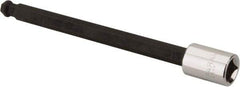 Paramount - 3/8" Drive, 9mm Hex Bit Socket - 6" OAL, 5" Bit Length, Ball End - Americas Industrial Supply