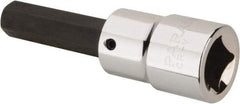 Paramount - 1/2" Drive, 7/16" Hex Bit Socket - 3-1/4" OAL, 1-3/4" Bit Length - Americas Industrial Supply