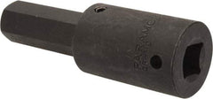 Paramount - 1/2" Drive, 18mm Impact Hex Bit Socket - 4" OAL - Americas Industrial Supply