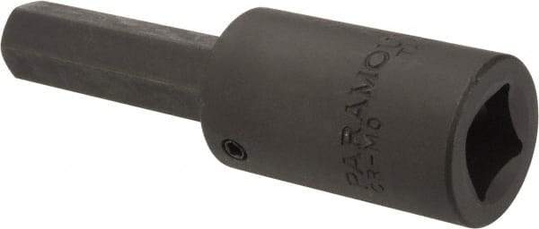 Paramount - 1/2" Drive, 1/2" Impact Hex Bit Socket - 1-7/8" Bit Length, 3-5/8" OAL - Americas Industrial Supply