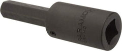 Paramount - 1/2" Drive, 1/2" Impact Hex Bit Socket - 1-7/8" Bit Length, 3-5/8" OAL - Americas Industrial Supply