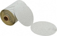 3M - 5" Diam, 220 Grit Silicon Carbide Adhesive PSA Disc - Very Fine Grade, Gray, A Weighted Backing, Flexible, Use with Random Orbital Sanders - Americas Industrial Supply