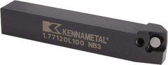 Kennametal - 1.771...75DEG, Left Hand Cut, 15° Lead Angle, 20mm Shank Height x 20mm Shank Width, Positive Rake Indexable Turning Toolholder - 125mm OAL, C8FIX12..L.. Insert Compatibility, Series Fix-Perfect - Americas Industrial Supply
