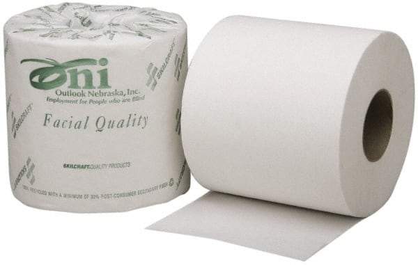 Ability One - 1,200' Roll Length x 4" Sheet Width, Standard Roll Toilet Tissue - Single Ply, White - Americas Industrial Supply