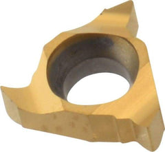 Carmex - 06IL Internal Left Hand 48-20 Partial Profile 55° Laydown Threading Insert - Grade BXC, TiN Coated Carbide - Americas Industrial Supply