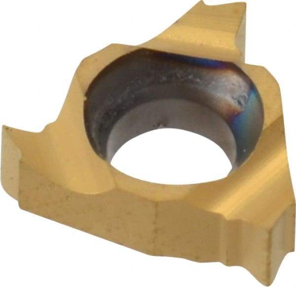 Carmex - 06IL Internal Left Hand 24 UN Laydown Threading Insert - Grade BXC, TiN Coated Carbide - Americas Industrial Supply