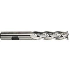 1 Dia. x 6-1/2 Overall Length 4-Flute Square End High Speed Steel SE End Mill-Round Shank-Center Cut-Uncoated - Americas Industrial Supply
