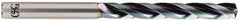 OSG - 15.7mm 140° Solid Carbide Jobber Drill - WD1 Finish, Right Hand Cut, Spiral Flute, Straight Shank, 193mm OAL, Standard Point - Americas Industrial Supply