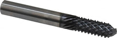 Onsrud - 3/8" Diam, 1" LOC, Drill Point End, Solid Carbide Diamond Pattern Router Bit - Right Hand Cut, 3" OAL, 3/8" Shank Diam, Use on Composites - Americas Industrial Supply