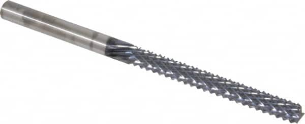 Onsrud - 1/4" Diam, 2-1/8" LOC, End Mill End, Solid Carbide Diamond Pattern Router Bit - Right Hand Cut, 4" OAL, 1/4" Shank Diam, Use on Composites - Americas Industrial Supply