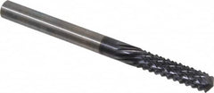 Onsrud - 1/4" Diam, 1" LOC, Drill Point End, Solid Carbide Diamond Pattern Router Bit - Right Hand Cut, 3" OAL, 1/4" Shank Diam, Use on Composites - Americas Industrial Supply