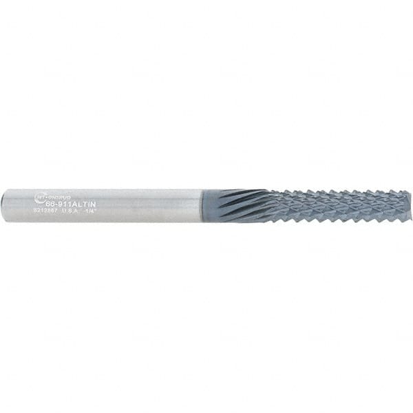 Onsrud - 1/4" Diam, 1" LOC, End Mill End, Solid Carbide Diamond Pattern Router Bit - Right Hand Cut, 3" OAL, 1/4" Shank Diam, Use on Composites - Americas Industrial Supply