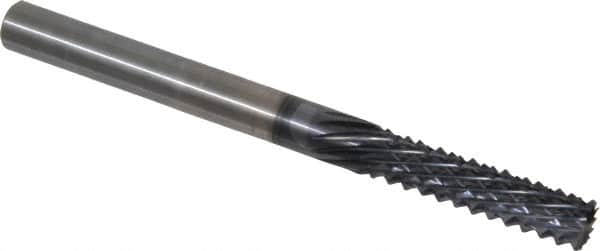 Onsrud - 1/4" Diam, 1" LOC, Burr End, Solid Carbide Diamond Pattern Router Bit - Right Hand Cut, 3" OAL, 1/4" Shank Diam, Use on Composites - Americas Industrial Supply