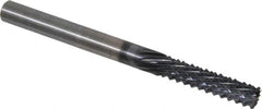 Onsrud - 1/4" Diam, 1" LOC, Burr End, Solid Carbide Diamond Pattern Router Bit - Right Hand Cut, 3" OAL, 1/4" Shank Diam, Use on Composites - Americas Industrial Supply