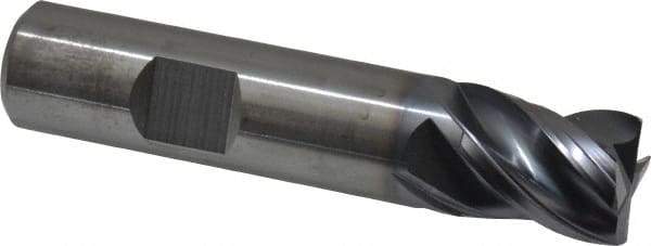 Kennametal - 5/8", 4 Flute, Solid Carbide, Corner Chamfer End Mill - 3" OAL, 3/4" LOC - Americas Industrial Supply