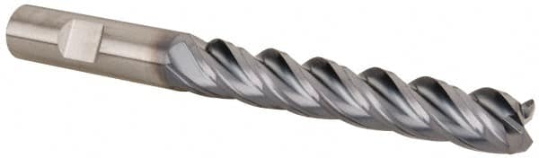Kennametal - 1/2", 4 Flute, Solid Carbide, 0.06" Corner Radius End Mill - 5" OAL, 3" LOC - Americas Industrial Supply