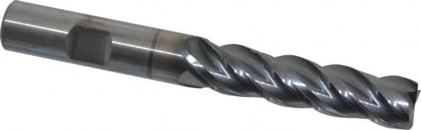 Kennametal - 1/2", 4 Flute, Solid Carbide, 0.03" Corner Radius End Mill - 4" OAL, 2" LOC - Americas Industrial Supply