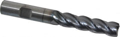 Kennametal - 1/2", 4 Flute, Solid Carbide, 0.03" Corner Radius End Mill - 4" OAL, 2" LOC - Americas Industrial Supply