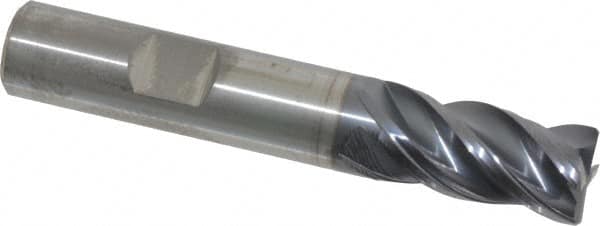 Kennametal - 1/2", 4 Flute, Solid Carbide, Corner Chamfer End Mill - 3" OAL, 1" LOC - Americas Industrial Supply