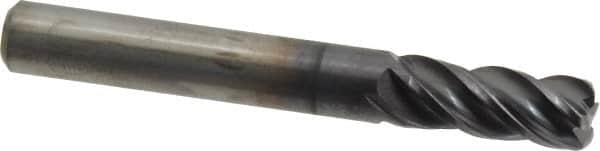 Kennametal - 5/16", 4 Flute, Solid Carbide, 0.06" Corner Radius End Mill - 2-1/2" OAL, 3/4" LOC - Americas Industrial Supply