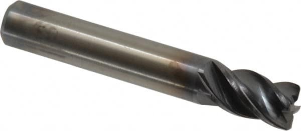 Kennametal - 5/16", 4 Flute, Solid Carbide, 0.03" Corner Radius End Mill - 2" OAL, 1/2" LOC - Americas Industrial Supply