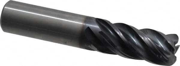 Kennametal - 3/4", 5 Flute, Solid Carbide, 0.12" Corner Radius End Mill - 4" OAL, 1-1/2" LOC - Americas Industrial Supply