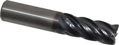 Kennametal - 3/4", 5 Flute, Solid Carbide, 0.03" Corner Radius End Mill - 4" OAL, 1-1/2" LOC - Americas Industrial Supply