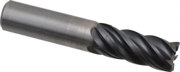 Kennametal - 5/8", 5 Flute, Solid Carbide, 0.03" Corner Radius End Mill - 3-1/2" OAL, 1-1/4" LOC - Americas Industrial Supply